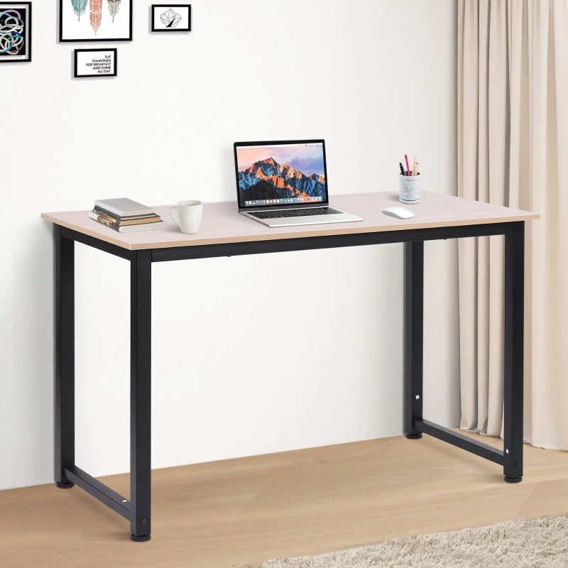 HOMCOM Bureau computertafel bureau zwart/wit