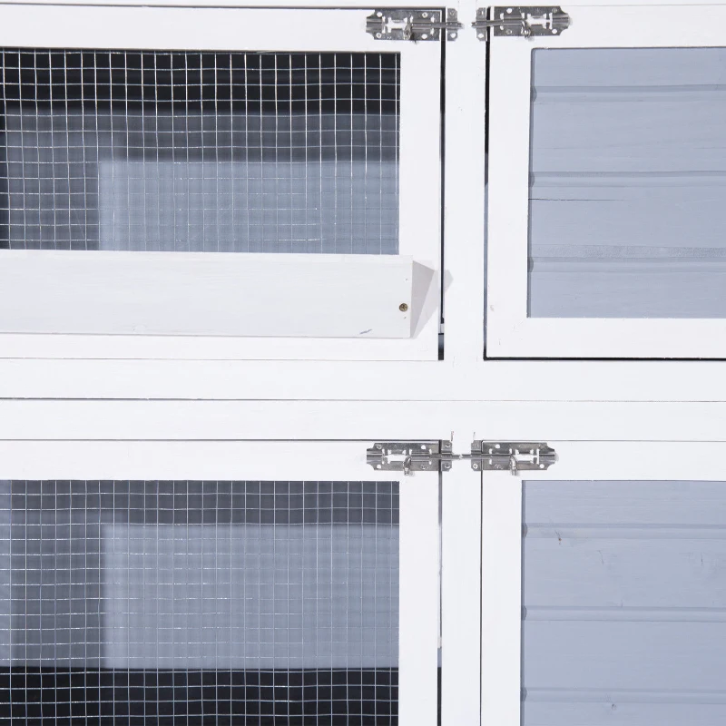 Konijnenhok konijnenkooi hok voor kleine huisdieren 2 niveaus