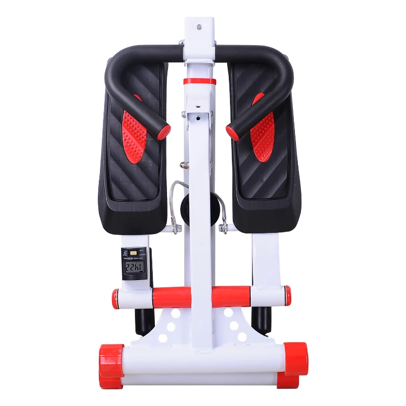 Stepper met handgrepen sidestepper hometrainer inklapbaar LCD-display staal