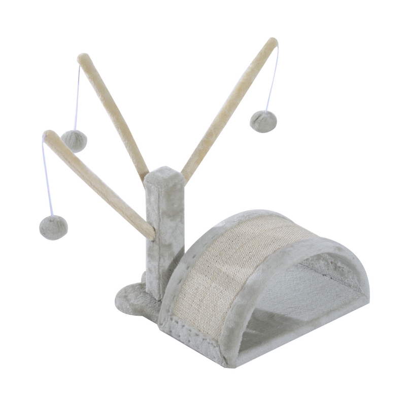 Kattenboom krabboom speelboom boom bal katten lichtgrijs