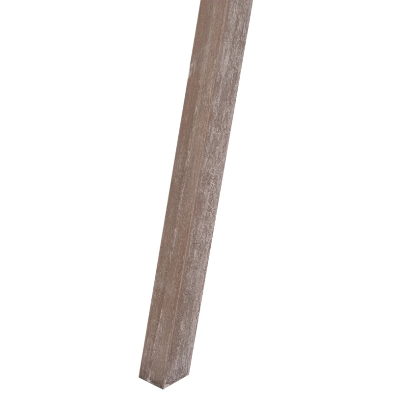 HOMCOM vloerlamp stalamp staande lamp in hoogte verstelbaar 3-poot E14 grenenhout brons