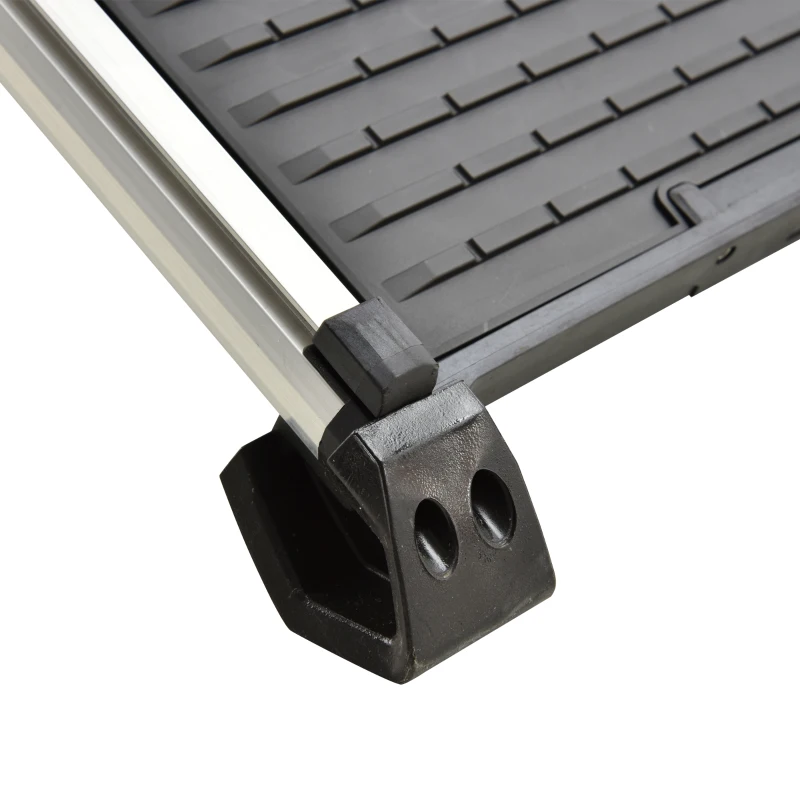 PawHut hondenloopplank huisdierenloopplank inklapbaar hondentrap aluminium + PP, zwart, 159 x 42 x 11,5 cm 159 x 42 x 11,5 cm | Aosom.de