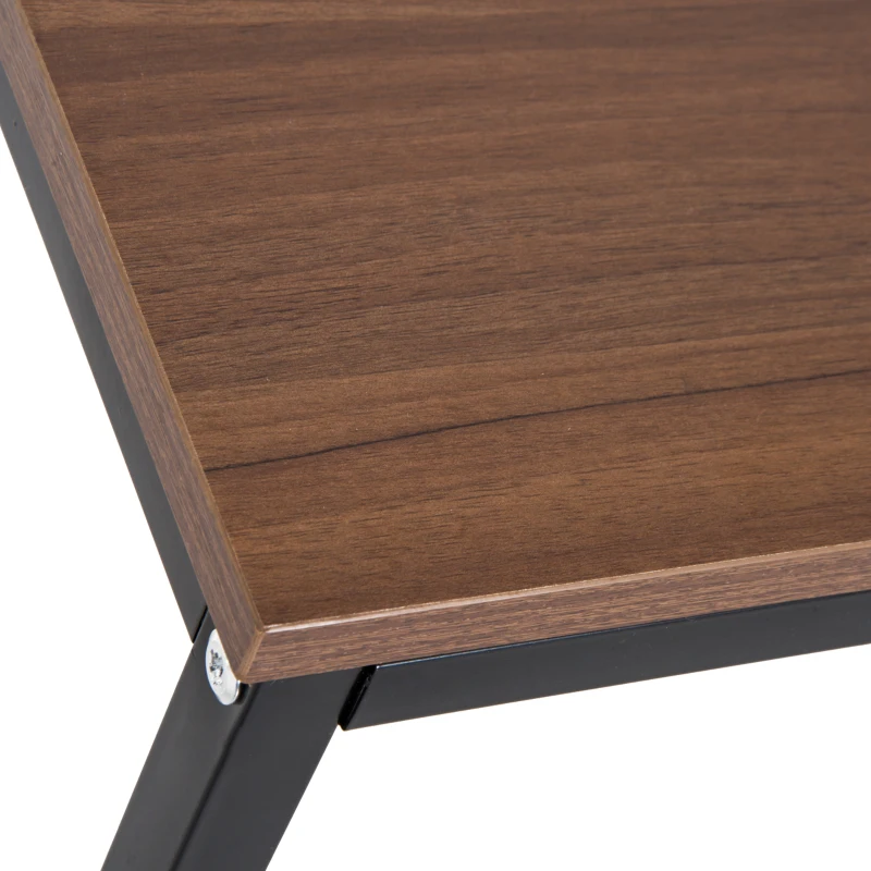 HOMCOM bureau met plank computerbureau werktafel bureau zwart/wit