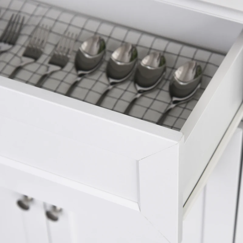 HOMCOM keukenkast met lade hoge kast