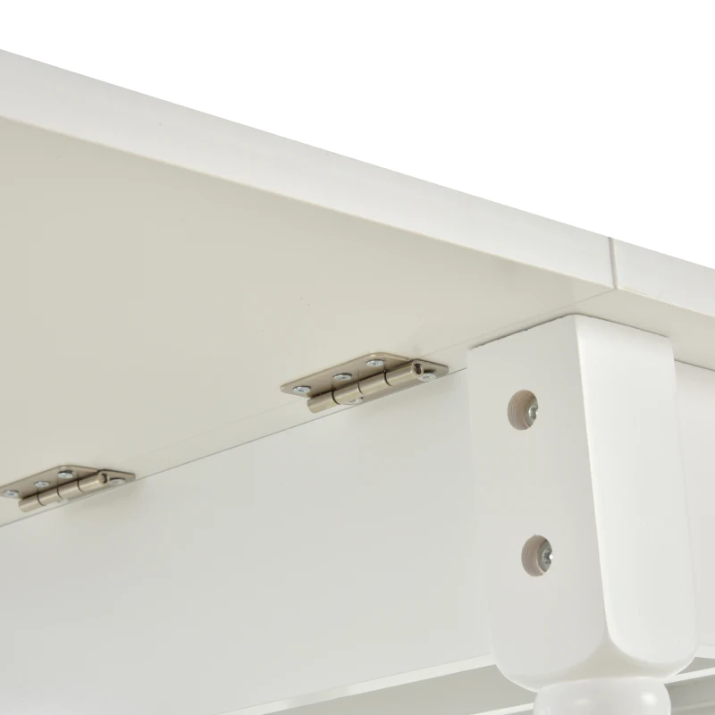 Opklapbare eettafel klaptafel multifunctioneel 2 opvouwbare bijzettafelbladen