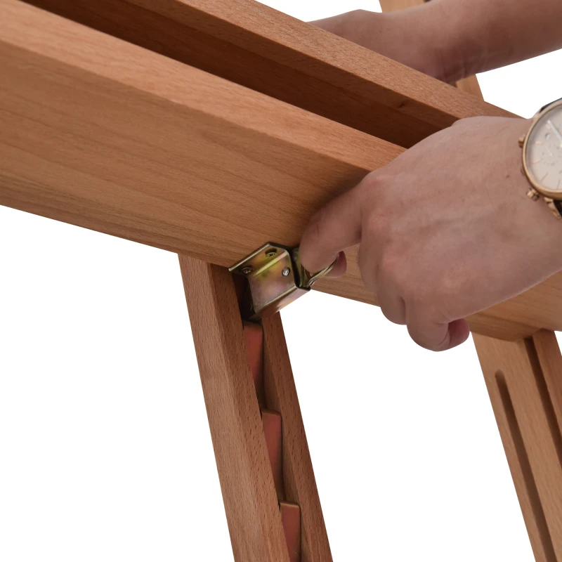 Vinsetto Schildersezel frame verstelbare hoek en hoogte schildersezel voor atelier met opbergvak