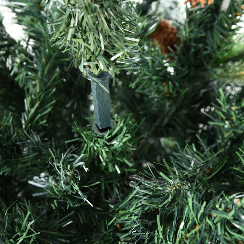 kunstkerstboom 1,5 m kerstboom dennenboom 770 takken metalen voet PVC