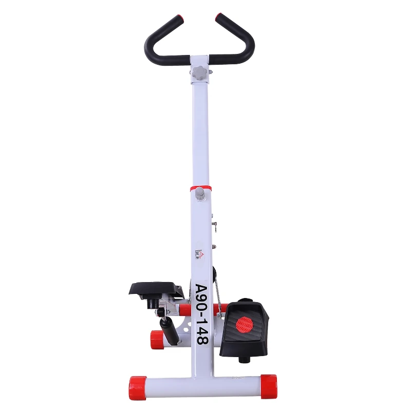 Stepper met handgrepen sidestepper hometrainer inklapbaar LCD-display staal