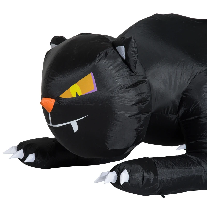 opblaasbare halloween decoratie opblaasfiguur LED-verlichting boom heksen kat pompoen