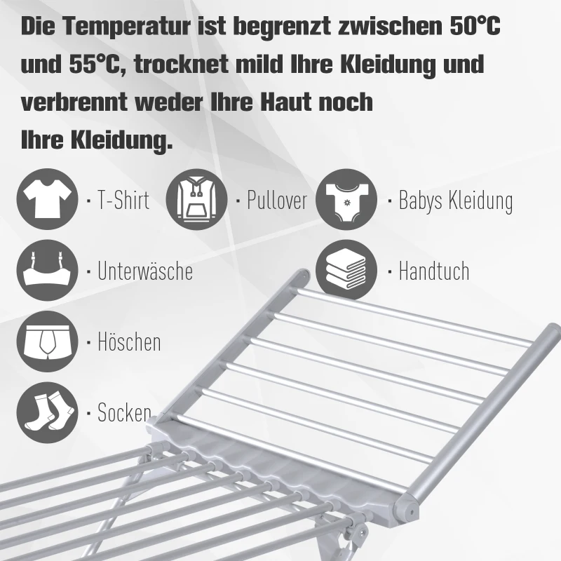 Elektrisch verwarmde droogrek rekken wasdroger droogtoren droger