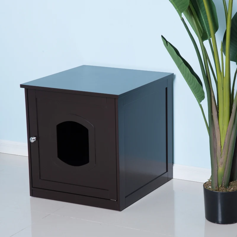 Kattenhuis voor kattenbed, kattentoilet kattenkast kattenbak MDF bruin