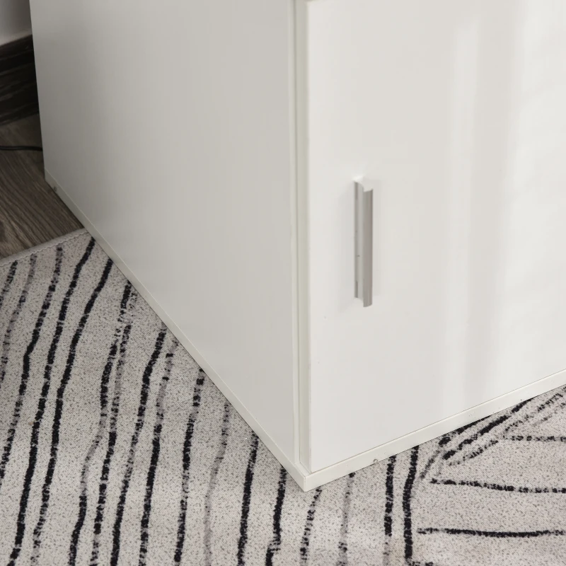 Boekenrek 2-in-1 vrijstaande stelling roterend rek 360 ° draaibaar verwijderbaar wit