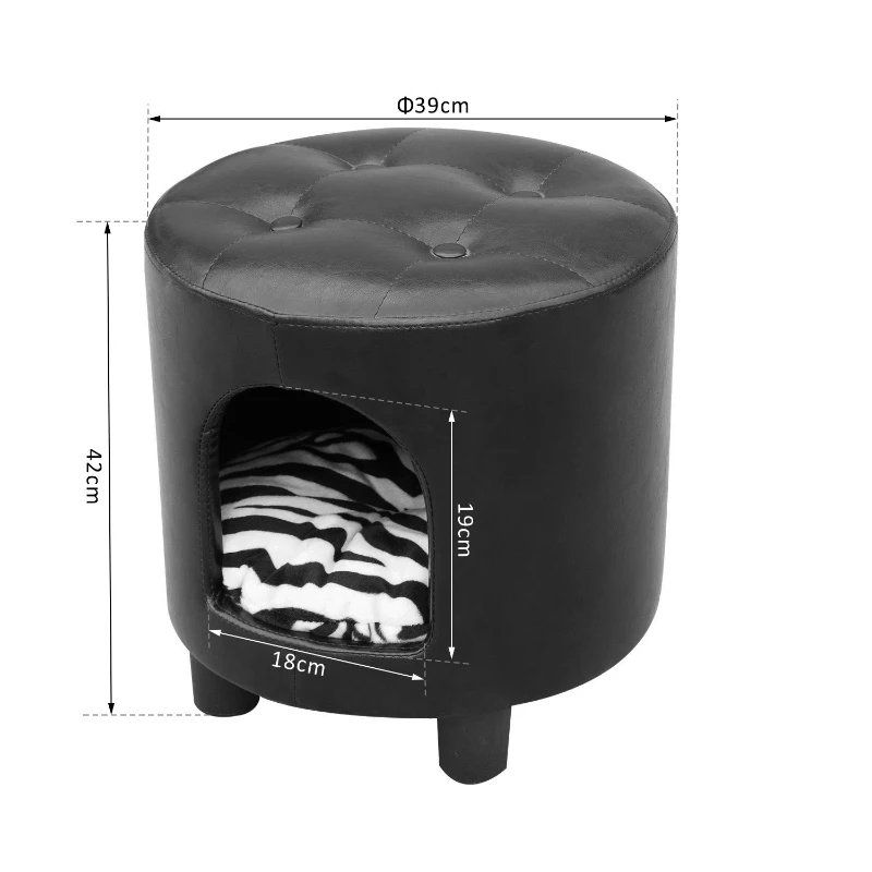 Hondenhut hondenhuis hondenbed krukje zitkruk kattenbed