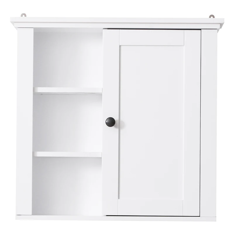 HOMCOM Keukenkast badkamermeubel badkamerkast wandkast badrek open schappen