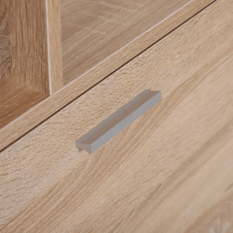 HOMCOM Schoenenrek schoenenkast Schoenenkast met kantelklep opbergkast 2 kleppen 20 schoenen