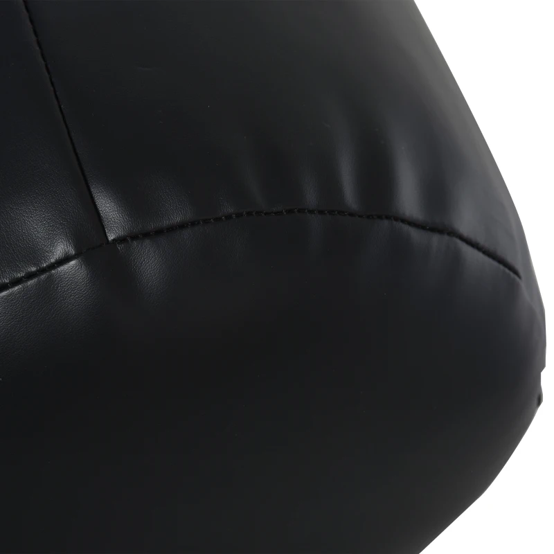 HOMCOM Bokszak trainingsdummy bokstraining boksen met bokshandschoenen zwart Ø 30 x 120 cm