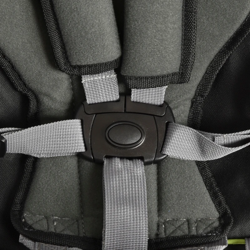 HOMCOM babydrager kinderdrager reis kinderdrager voor 6-36 maanden tot 20 kg aluminium groen