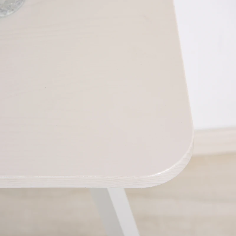 Elegante HOMCOM Computertafel met Lade - Wit, 120x60x76cm, Ideaal voor Thuis of Kantoor