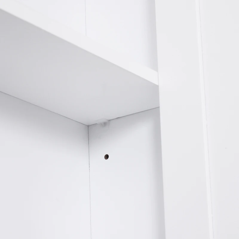 HOMCOM Keukenkast badkamermeubel badkamerkast wandkast badrek open schappen