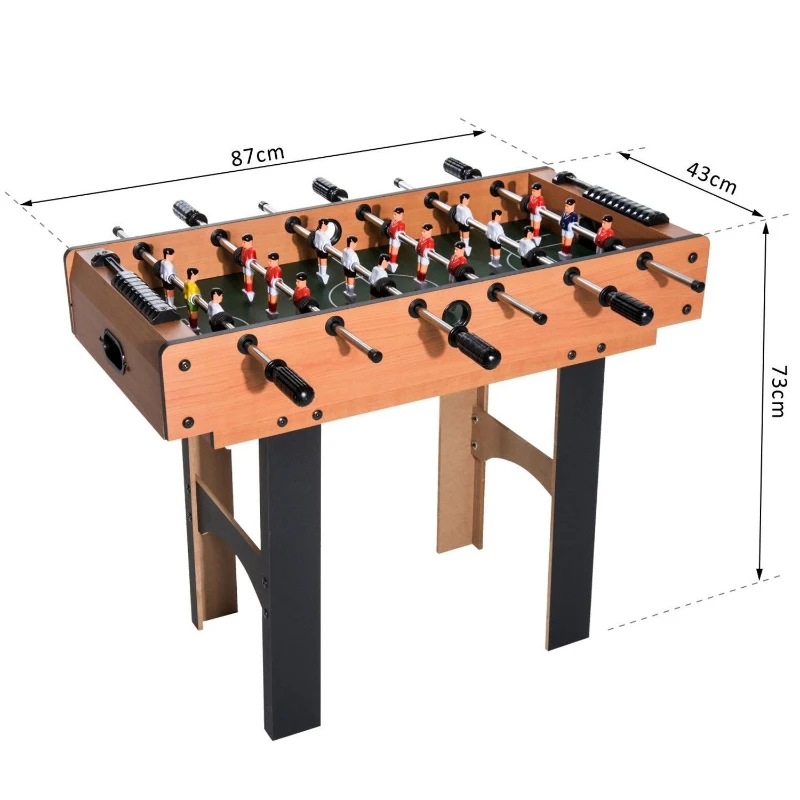 HOMCOM 4-in-1 multispeltafel tafelvoetbal speltafel biljart tafeltennis hockeytafel hockey