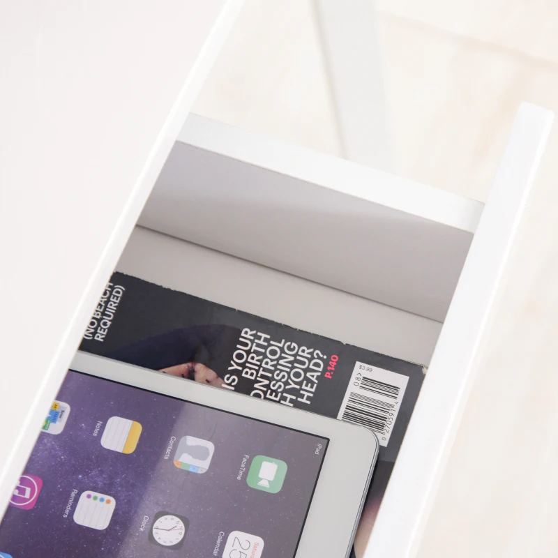 Elegante HOMCOM Computertafel met Lade - Wit, 120x60x76cm, Ideaal voor Thuis of Kantoor