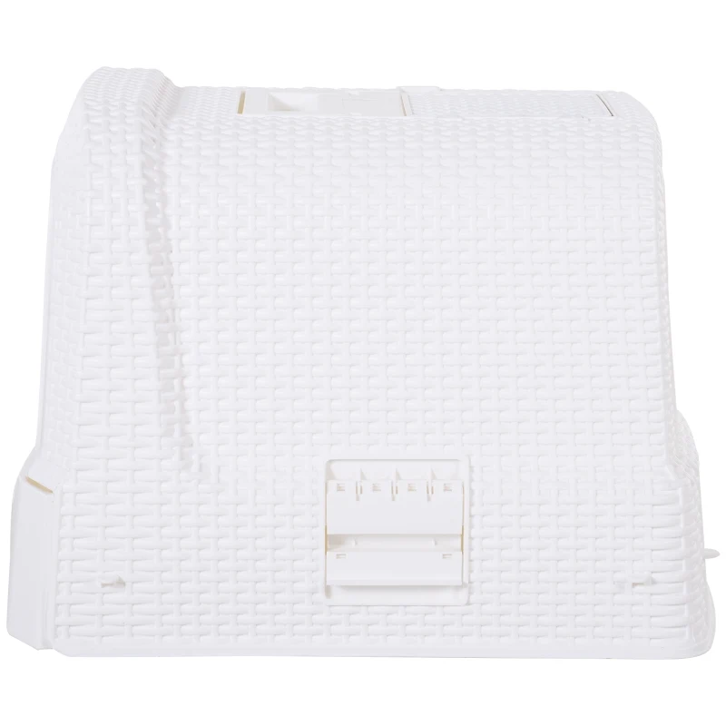 PawHut kattentoilet met uittrekbare bak kattenbak gesloten kattenbak PP wit