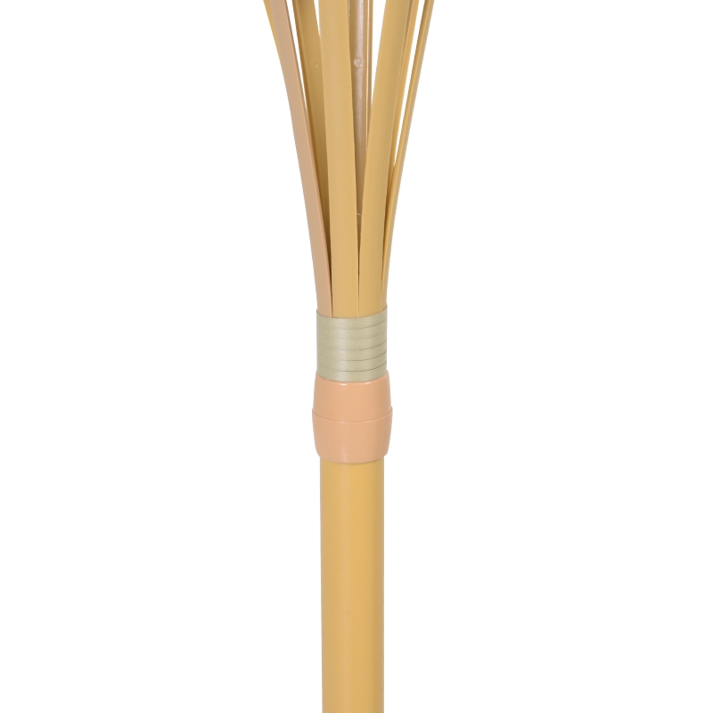 Outsunny® zonneverlichting tuinlamp set van 2 lamp vlam 36 leds waterdicht ABS Ø12 x 116 cm | Aosom.nl