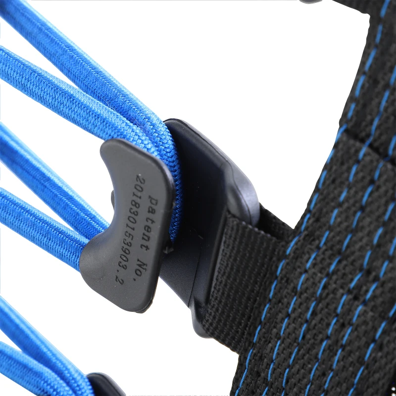 HOMCOM Fitnesstrampoline trampoline voor yoga tuintrampoline blauw 101x101x33cm