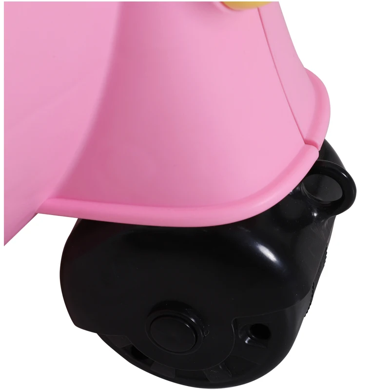 Kinderkoffer motorfiets kinderbagage handbagage met riem om te zitten wielen roze