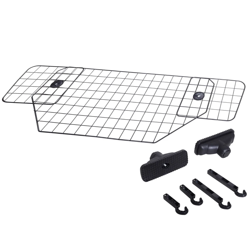 PawHut hondenrek auto universeel kofferrooster verstelbaar scheidingsrooster