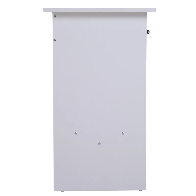 HOMCOM Computertafel, bureau, kantoortafel, speeltafel, pc-tafel, wit