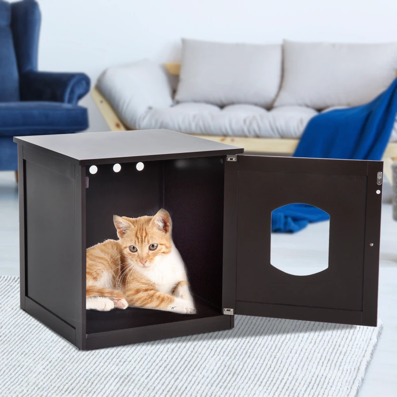 Kattenhuis voor kattenbed, kattentoilet kattenkast kattenbak MDF bruin