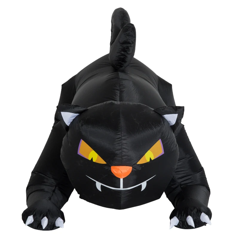 opblaasbare halloween decoratie opblaasfiguur LED-verlichting boom heksen kat pompoen