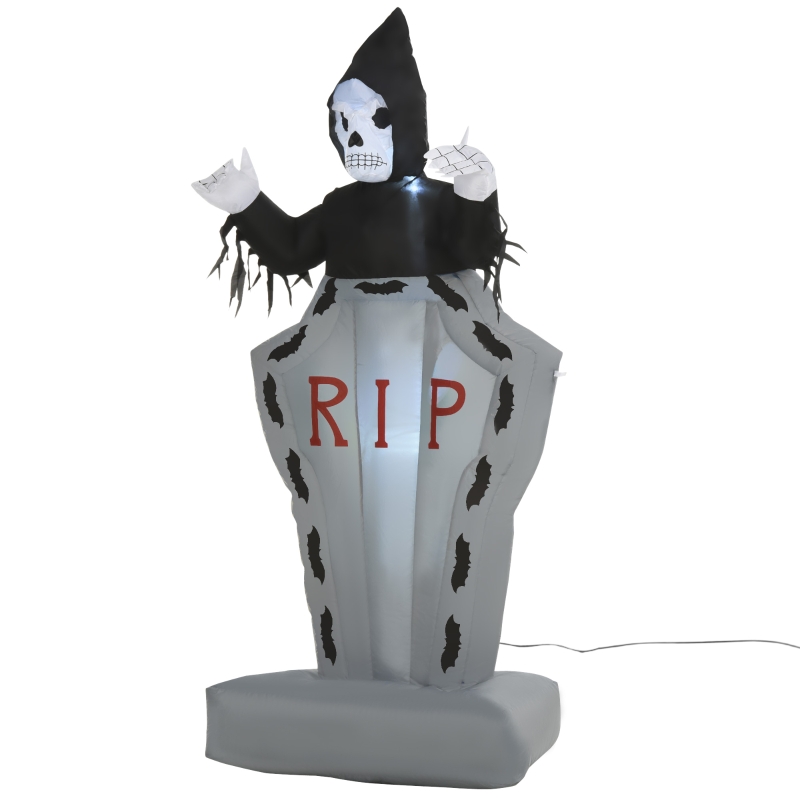 Halloween opblaasbaar grafstenen geest gloeiende spookachtige decoratie 180 cm
