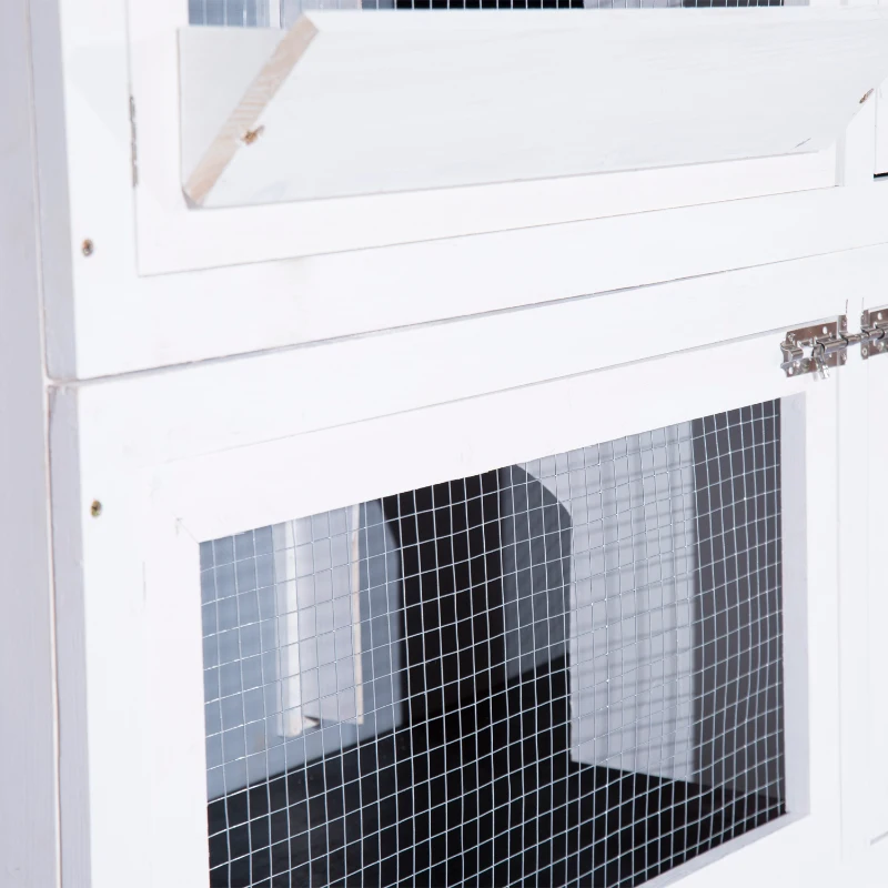 Konijnenhok konijnenkooi hok voor kleine huisdieren 2 niveaus