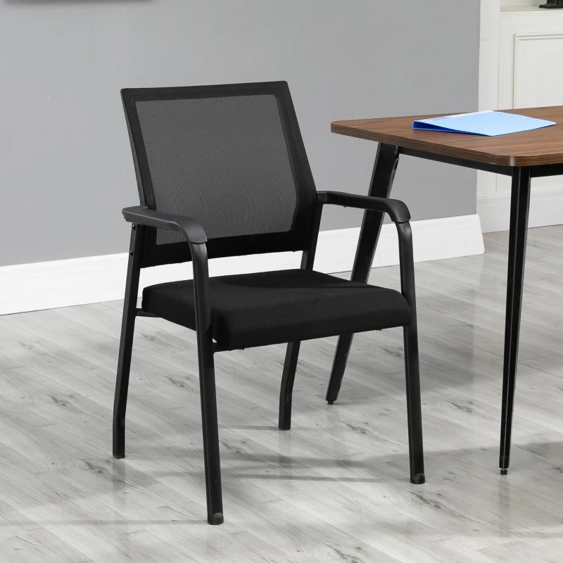 Vinsetto vergaderstoel set van 2 met vloermatten