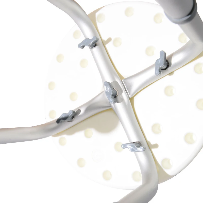 HOMCOM Douchekruk douchestoel badkruk badstoel rond 8 standen in hoogte verstelbaar