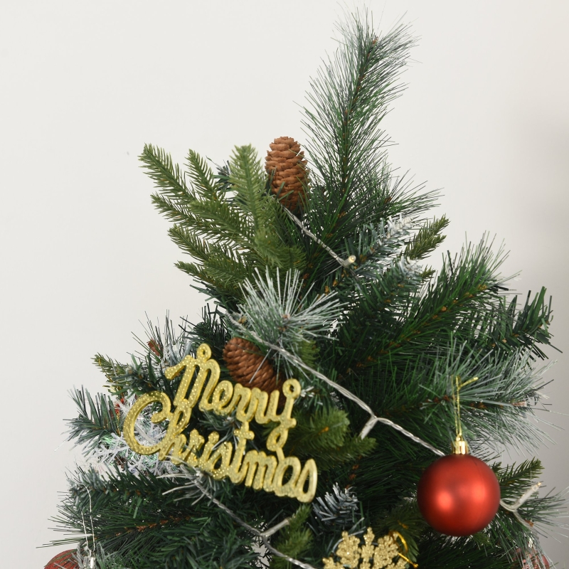 kunstkerstboom 1,5 m kerstboom dennenboom 770 takken metalen voet PVC