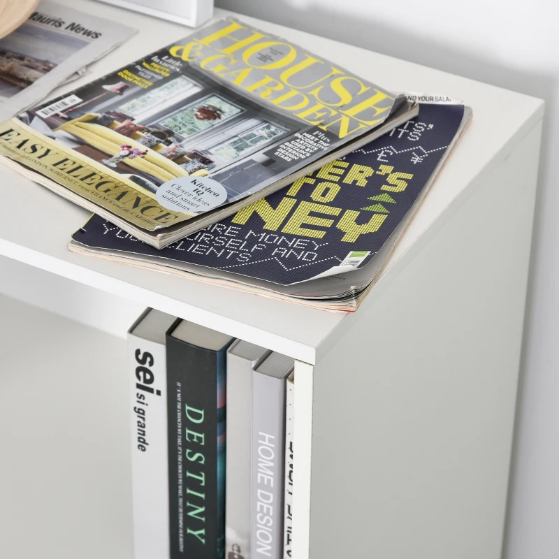 HOMCOM Boekenrek staande kast archiefkast multifunctionele kast wit 120 x 40 x 120 cm