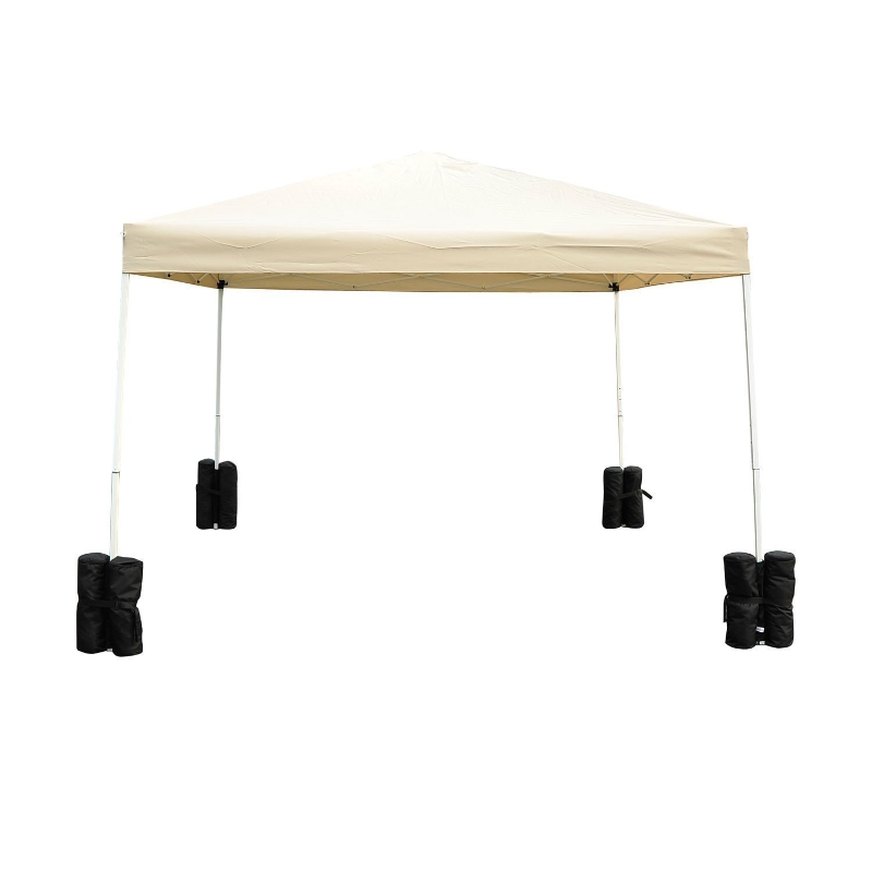 Paviljoen standaard voor opvouwbare partytent partytent 4 stuks, set van 4 zwart