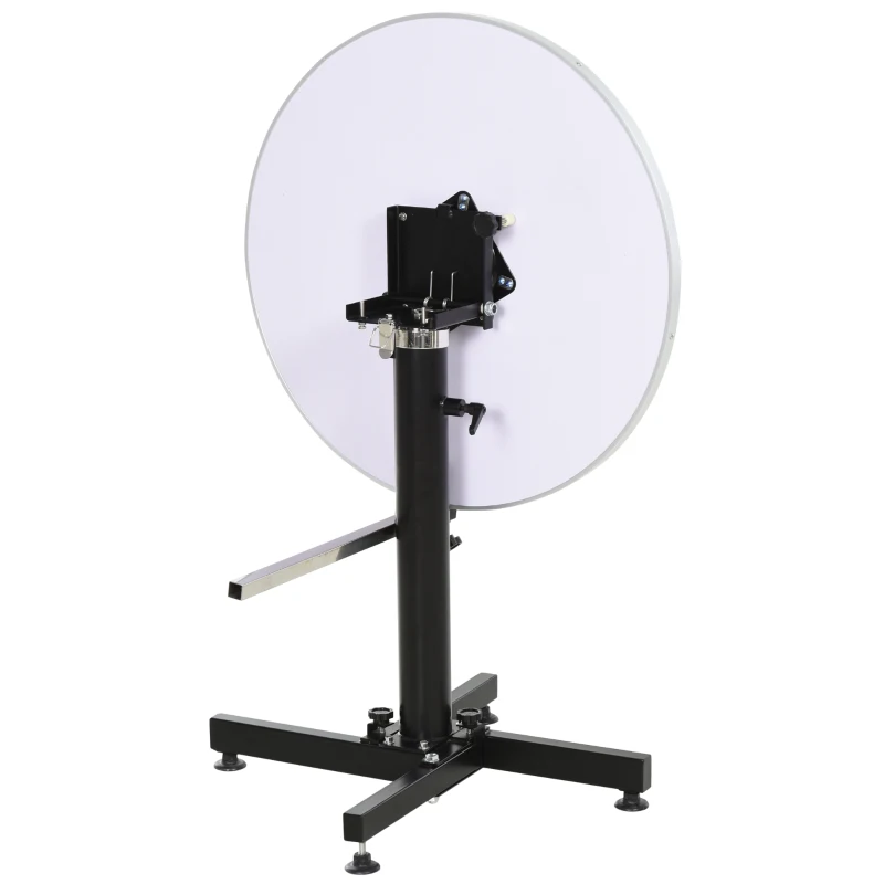 trimtafel, dierentrimtafel, ronde scheertafel, luchtdruklift, inklapbaar, zwart