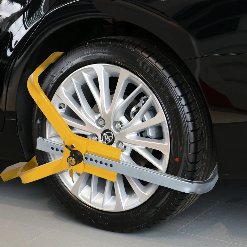 Wielklauw wielklemslot, parkeerklauw voor Ø43-53 cm wielen met 2 sleutels