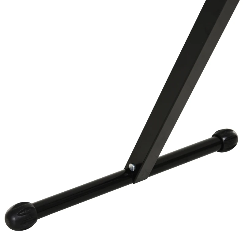 HOMCOM rolbok zaagbok met rol steunbok materiaalsteun instelbaar tot 90 kg metaal