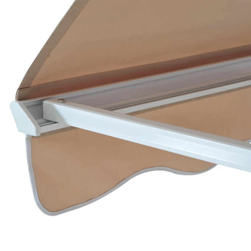 Outsunny Luifel bescherming tegen de zon knikarmtrekker aluminium 122 x 70 cm 2 kleuren