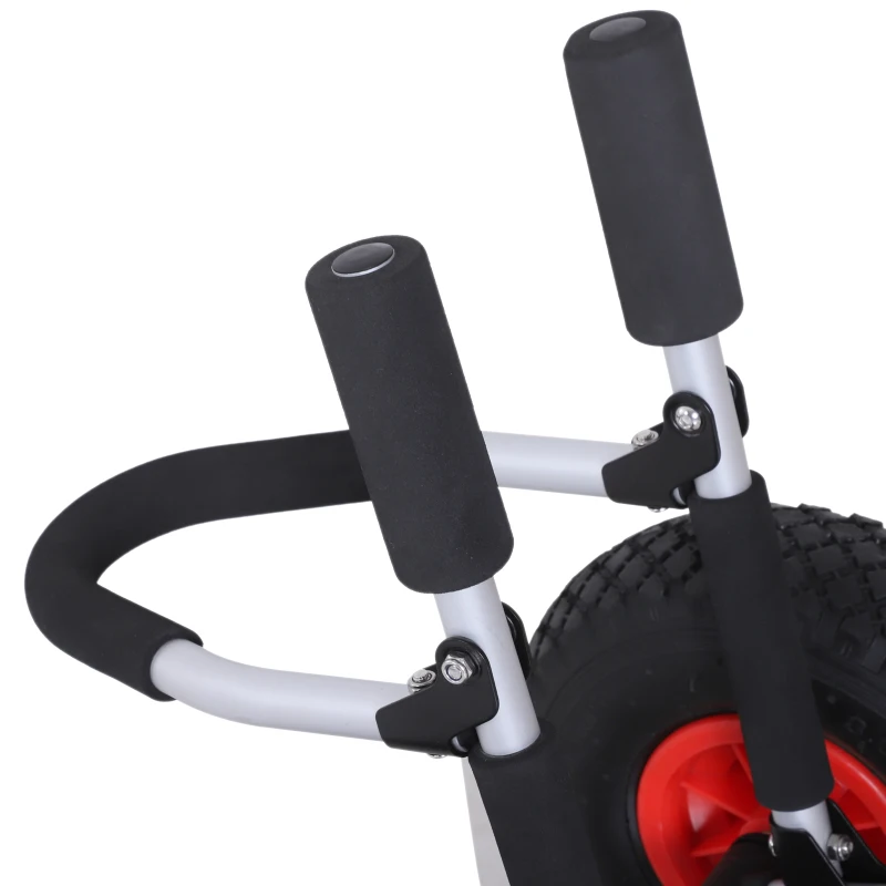 Surftrolley Surfplank transporttrolley opvouwbare boottrolley inklapbaar PU-banden tot 45 kg