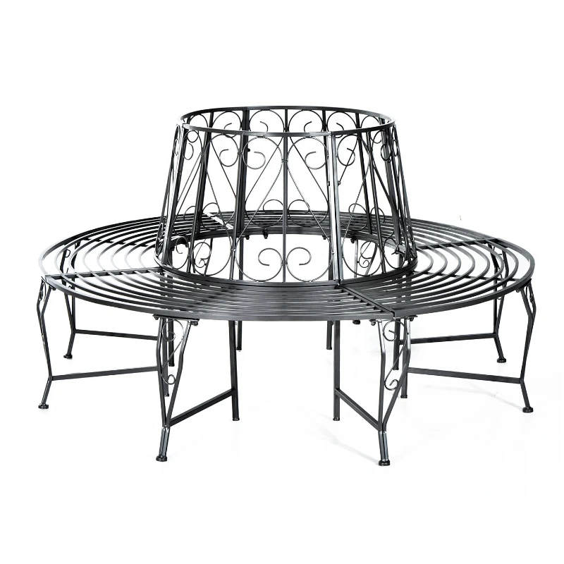 360° boombank ronde bank tuinbank bankje parkbank bankje tuin metaal