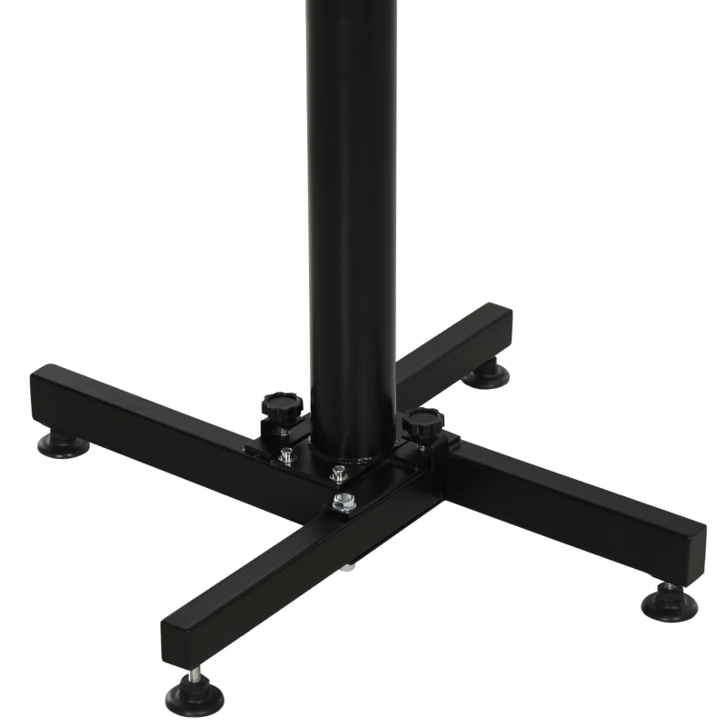 trimtafel, dierentrimtafel, ronde scheertafel, luchtdruklift, inklapbaar, zwart