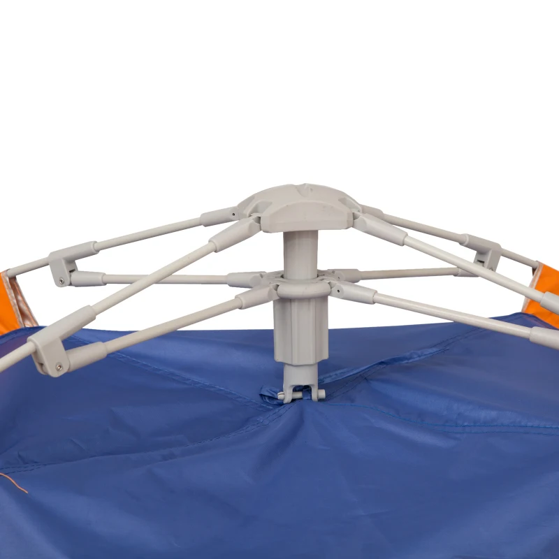 Outsunny Strandschelp strandtent pop-up camping tent draagtas 2-3 personen glasvezel