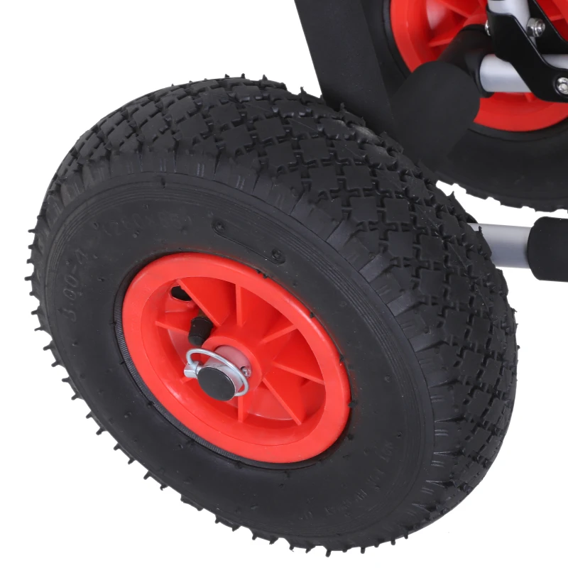 Surftrolley Surfplank transporttrolley opvouwbare boottrolley inklapbaar PU-banden tot 45 kg