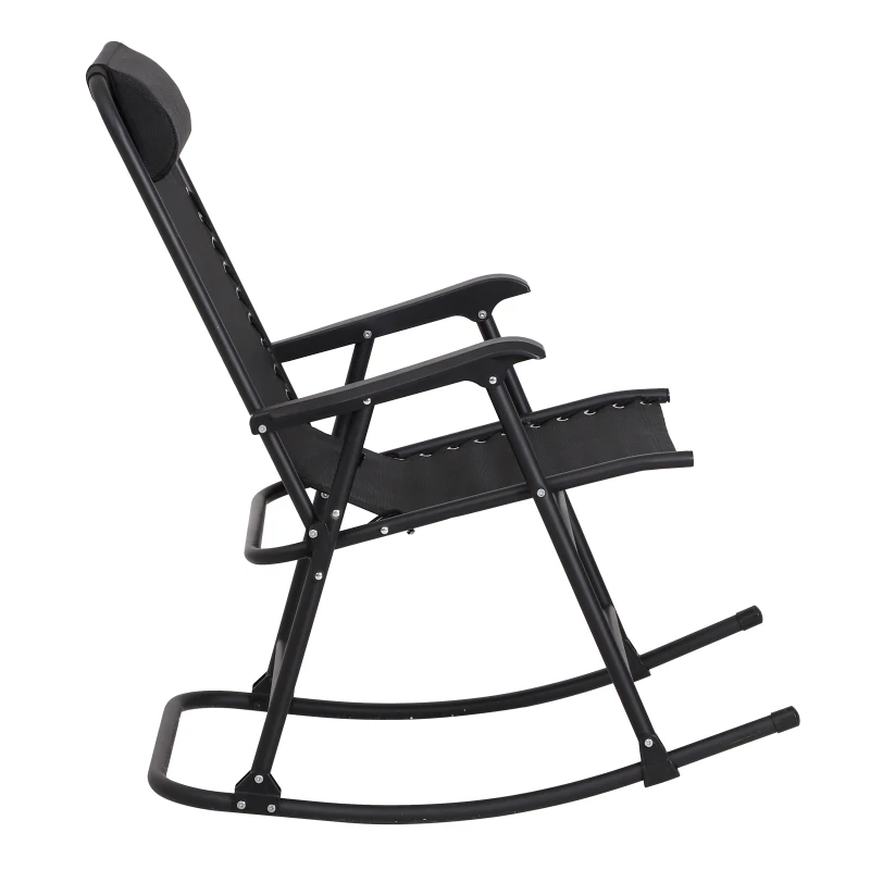 Outsunny Schommelstoel schommelbank schommelligbed schommelstoel inklapbaar tot 120 kg